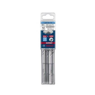 Grąžtas betonui Bosch SDS-plus, 12x100x165mm, 10 vnt. 2608900173 Grąžtas betonui Bosch SDS-plus, 12x100x165mm, 10 vnt. 2608900173