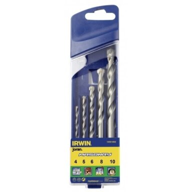 Grąžtų rinkinys MASONRY 4,5,6,8,10 mm Grąžtų rinkinys MASONRY 4,5,6,8,10 mm