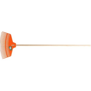Grėblys vejai plastmasinis su kotu Flo | 154 cm, 435mm 23 dantys