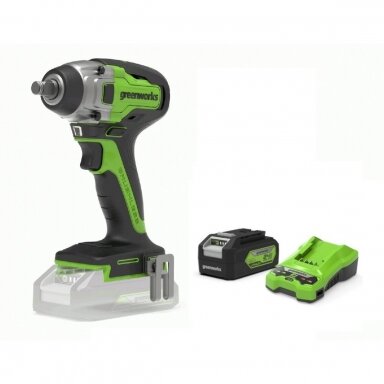 Greenworks GD24IW400 SMŪGINIS VERŽLIASUKIS (400N.m) (24V su 4Ah akumuliatoriumi ir krovikliu) Greenworks GD24IW400 SMŪGINIS VERŽLIASUKIS (400N.m) (24V su 4Ah akumuliatoriumi ir krovikliu)
