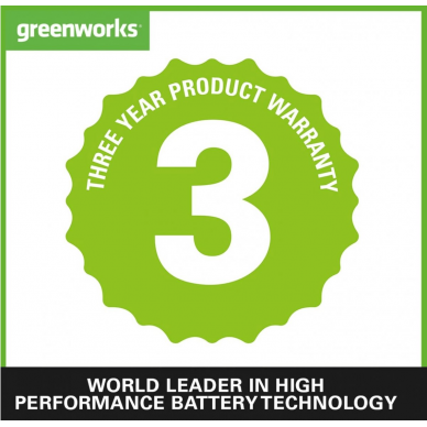 Greenworks G40CS30II GRANDININIS PJŪKLAS (40V Komplekte 2Ah akumuliatorius ir kroviklis. ) 4 Greenworks G40CS30II GRANDININIS PJŪKLAS (40V Komplekte 2Ah akumuliatorius ir kroviklis. ) 4