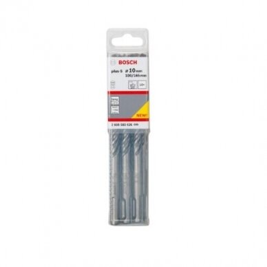 Grąžtas betonui Bosch S4L, SDS-plus, 10x100x165 mm, 10 vnt 2608585626 Grąžtas betonui Bosch S4L, SDS-plus, 10x100x165 mm, 10 vnt 2608585626
