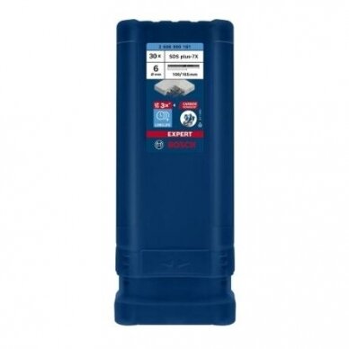 Grąžtas betonui Bosch SDS-plus, 6x100x165mm, 30 vnt. 2608900181 Grąžtas betonui Bosch SDS-plus, 6x100x165mm, 30 vnt. 2608900181