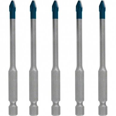 Grąžtas plytelėms Bosch, 5,0x90 mm, 5 vnt., 2608900598 Grąžtas plytelėms Bosch, 5,0x90 mm, 5 vnt., 2608900598
