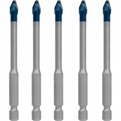 Grąžtas plytelėms Bosch, 6,0x90 mm, 5 vnt., 2608900599 Grąžtas plytelėms Bosch, 6,0x90 mm, 5 vnt., 2608900599