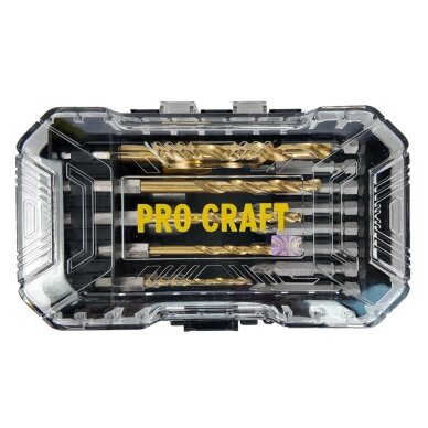 Grąžtų ir antgalių rinkinys „ProCraft DBS-18” 7