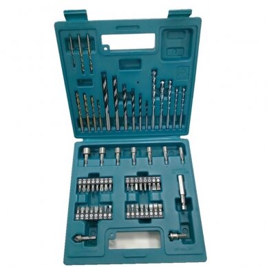 Grąžtų ir sukimo antgalių komplektas Makita E-11829, 60 vnt Grąžtų ir sukimo antgalių komplektas Makita E-11829, 60 vnt