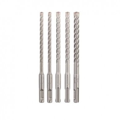 Grąžtų komplektas Bosch SDS plus-5X, 5 vnt., 6/6/8/8/10 mm, 2608833911 Grąžtų komplektas Bosch SDS plus-5X, 5 vnt., 6/6/8/8/10 mm, 2608833911