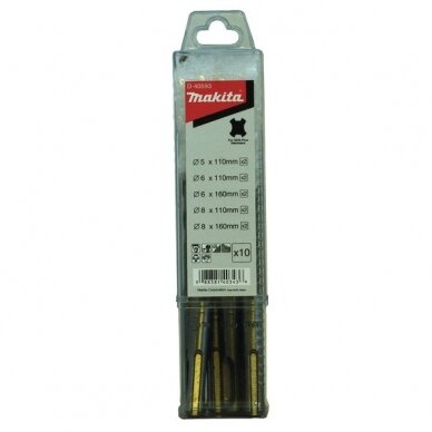 Grąžtų Komplektas Makita D-40593 SDS+ (10vnt) Grąžtų Komplektas Makita D-40593 SDS+ (10vnt)