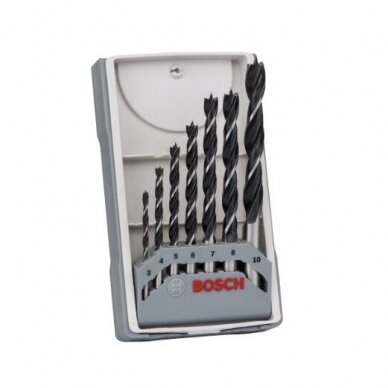 Grąžtų komplektas medienai Bosch, 3-10 mm, 7 vnt. 2607017034 Grąžtų komplektas medienai Bosch, 3-10 mm, 7 vnt. 2607017034