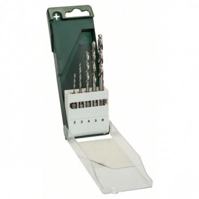 Grąžtų komplektas metalui Bosch HSS-G, 2-6 mm, 5 vnt., 2609255127 Grąžtų komplektas metalui Bosch HSS-G, 2-6 mm, 5 vnt., 2609255127