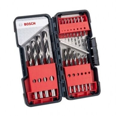 Grąžtų komplektas metalui Bosch PointTeQ, 1-10 mm, 18 vnt., 2608577350 Grąžtų komplektas metalui Bosch PointTeQ, 1-10 mm, 18 vnt., 2608577350