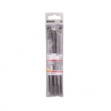 Grąžtų rinkinys perforatoriams Bosch, SDS Plus 6/8/10 mm, 3 vnt. 1617000117 Grąžtų rinkinys perforatoriams Bosch, SDS Plus 6/8/10 mm, 3 vnt. 1617000117