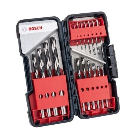 Grąžtų komplektas metalui Bosch PointTeQ, 1-10 mm, 18 vnt., 2608577350 Grąžtų komplektas metalui Bosch PointTeQ, 1-10 mm, 18 vnt., 2608577350