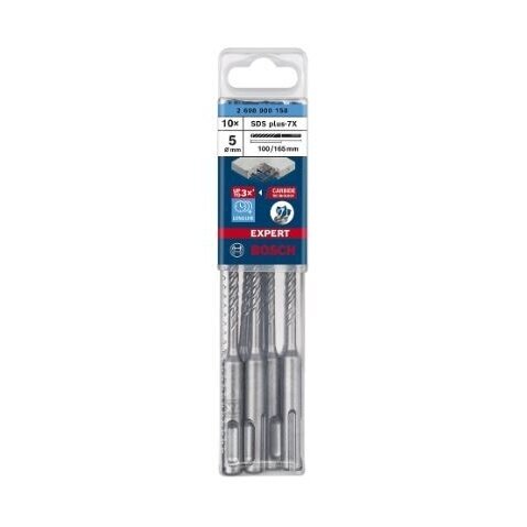 Grąžtas betonui Bosch SDS-plus, 5x100x165mm, 10 vnt. 2608900158
