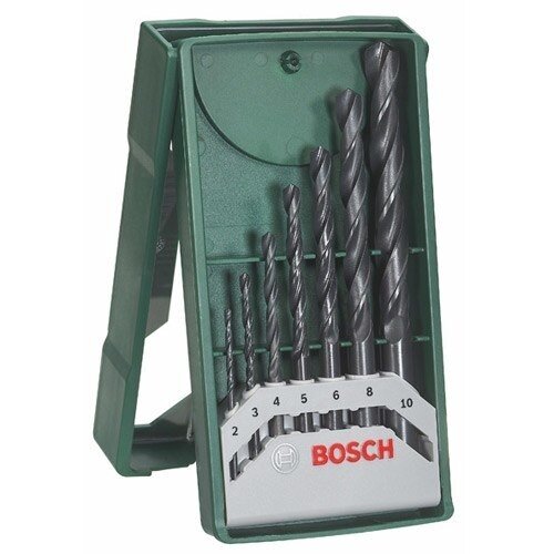 Grąžtų komplektas metalui Bosch Mini X-Line, 2-10 mm, 7 vnt., 2607019673 Grąžtų komplektas metalui Bosch Mini X-Line, 2-10 mm, 7 vnt., 2607019673