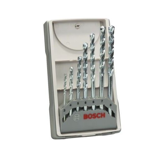 Grąžtų komplektas mūrui Impact, Ø3-8 mm, 7 vnt. 2607017079 Grąžtų komplektas mūrui Impact, Ø3-8 mm, 7 vnt. 2607017079