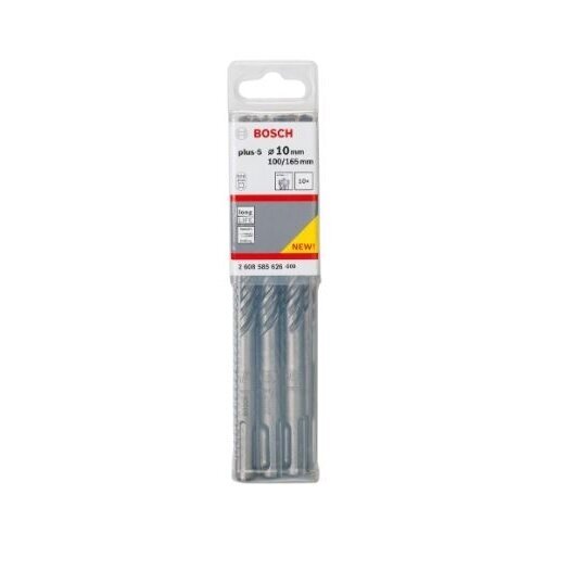 Grąžtas betonui Bosch S4L, SDS-plus, 10x100x165 mm, 10 vnt 2608585626 Grąžtas betonui Bosch S4L, SDS-plus, 10x100x165 mm, 10 vnt 2608585626