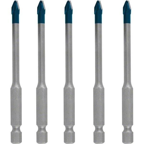 Grąžtas plytelėms Bosch, 5,0x90 mm, 5 vnt., 2608900598 Grąžtas plytelėms Bosch, 5,0x90 mm, 5 vnt., 2608900598