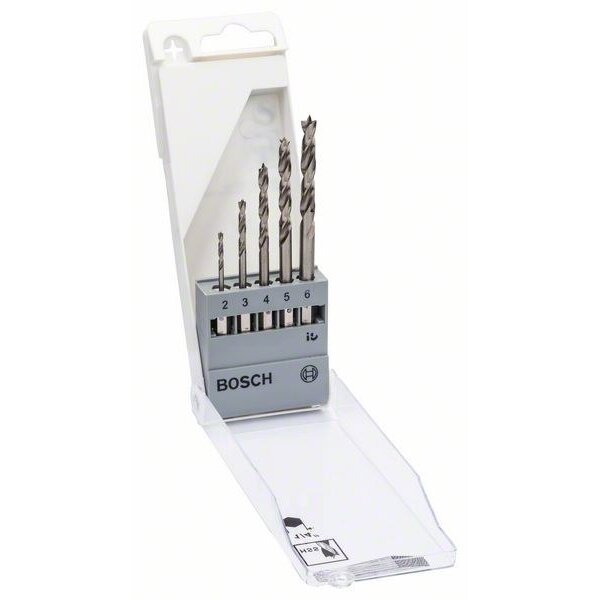Grąžtų komplektas medienai, 2-6 mm, 5 vnt., 2608595525 Grąžtų komplektas medienai, 2-6 mm, 5 vnt., 2608595525