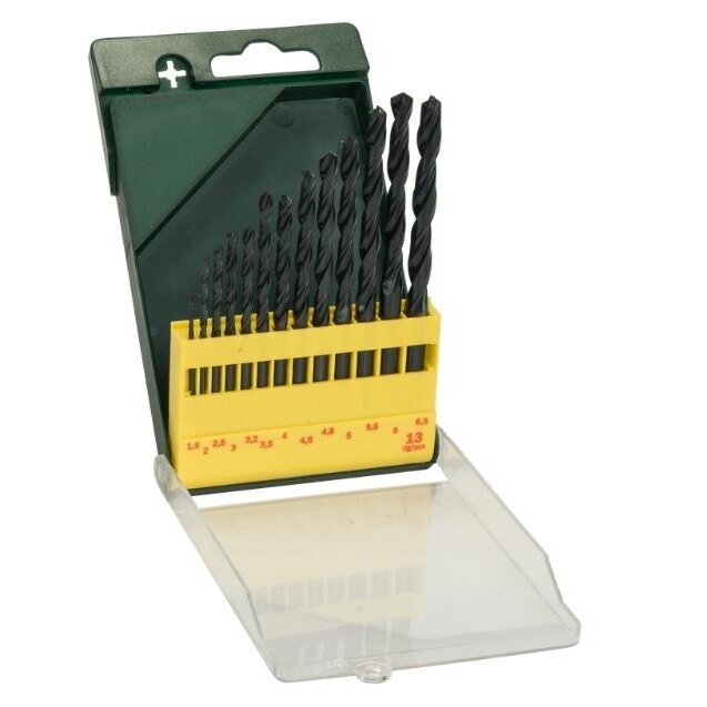 Grąžtų komplektas metalui Bosch, HSS-R, 1.5-6.5 mm, 13 vnt., 2607019441 Grąžtų komplektas metalui Bosch, HSS-R, 1.5-6.5 mm, 13 vnt., 2607019441