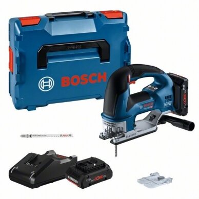 Bosch GST 18V-155 BC AKUMULIATORINIS SIAURAPJŪKLIS 2x4.0Ah Pc GAL 18V-40, LB Bosch GST 18V-155 BC AKUMULIATORINIS SIAURAPJŪKLIS 2x4.0Ah Pc GAL 18V-40, LB