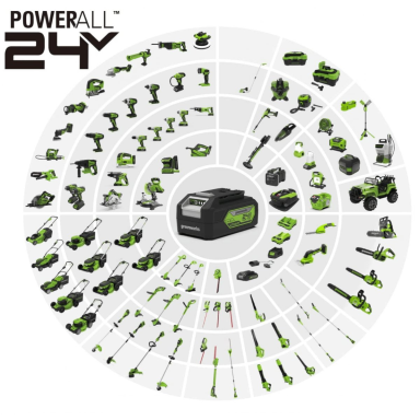 Greenworks GYVATVORIŲ GENĖTUVAS 56cm 25mm (24V be akumuliatorių ir kroviklio) Greenworks GYVATVORIŲ GENĖTUVAS 56cm 25mm (24V be akumuliatorių ir kroviklio)