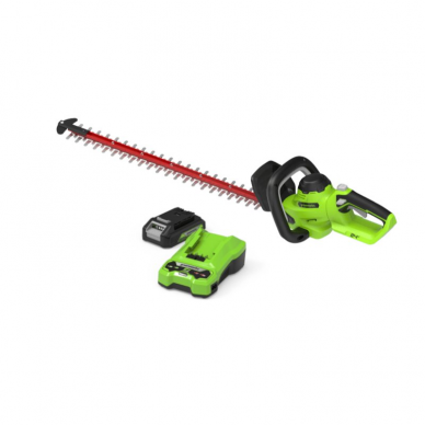 Greenworks GYVATVORIŲ GENĖTUVAS 61cm 25.4mm (24V su 2Ah akumuliatoriumi ir krovikliu) Greenworks GYVATVORIŲ GENĖTUVAS 61cm 25.4mm (24V su 2Ah akumuliatoriumi ir krovikliu)