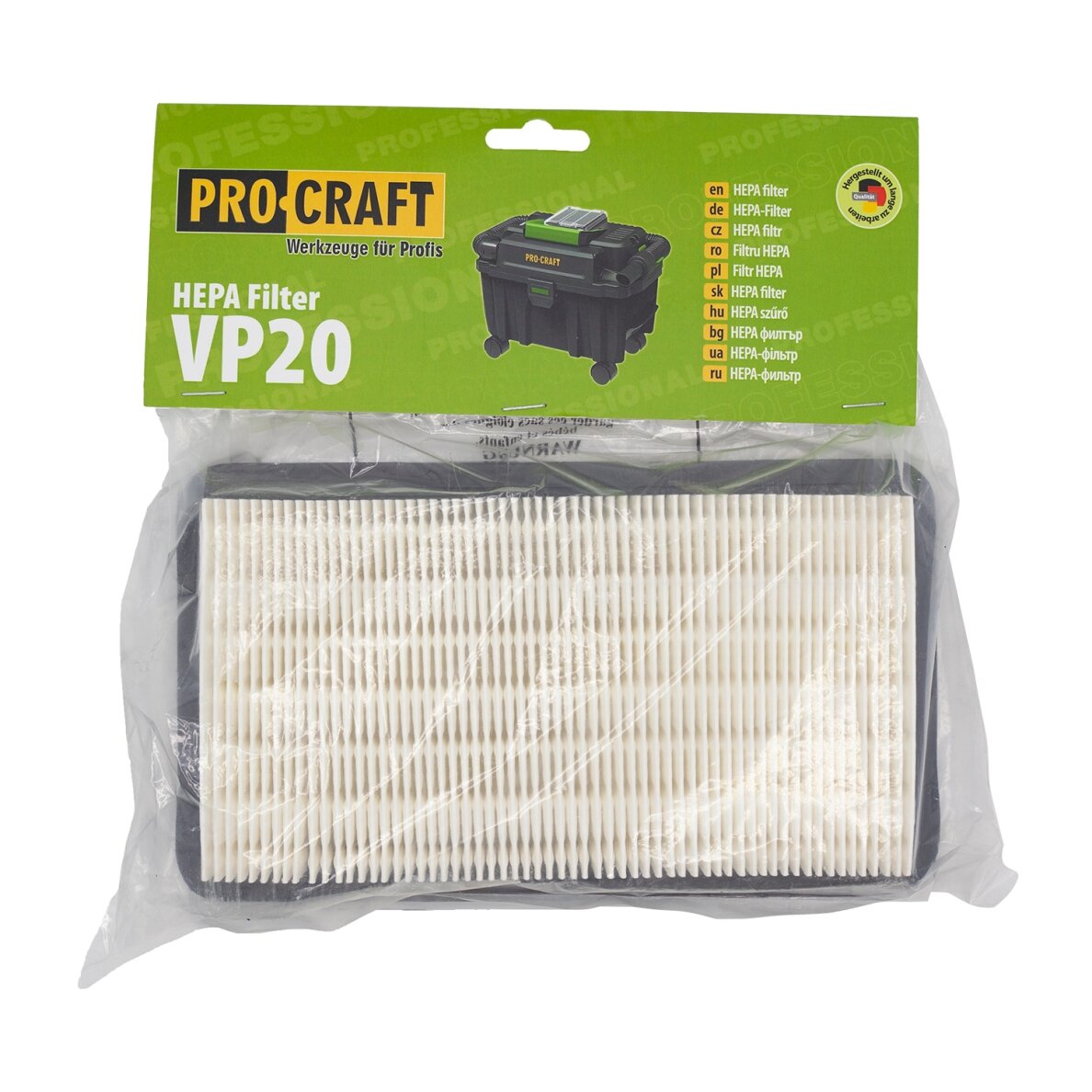 HEPA filtras „ProCraft FHVP20” HEPA filtras „ProCraft FHVP20”