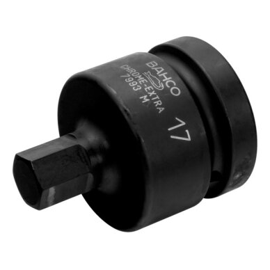 Hexagonal tip socket driver 7993M 19mm 1" Hexagonal tip socket driver 7993M 19mm 1"