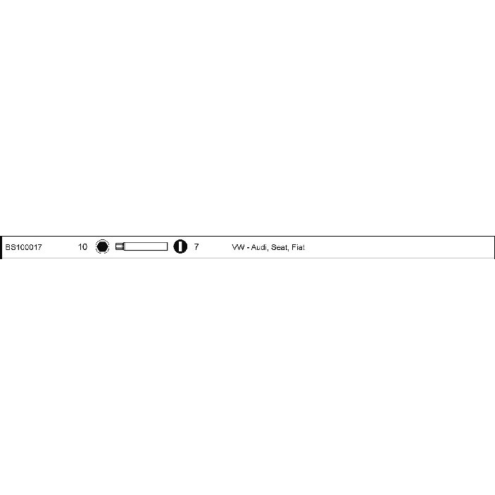 Hex key BS1000 7mm 10mm drive Hex key BS1000 7mm 10mm drive