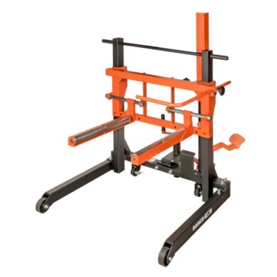 Hidraulinis sunkvežimių ratų vežimėlis 600kg. min:300mm,max:1300mm Hidraulinis sunkvežimių ratų vežimėlis 600kg. min:300mm,max:1300mm