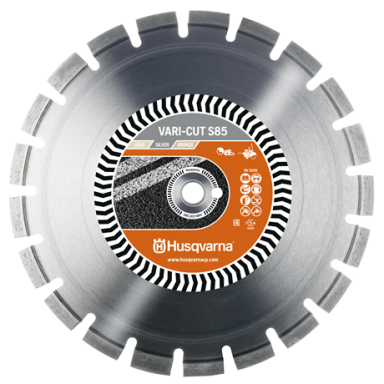 Husqvarna deimantinio pjovimo diskas asfaltui Ø350x20/25,4 Vari-Cut S85 Husqvarna deimantinio pjovimo diskas asfaltui Ø350x20/25,4 Vari-Cut S85