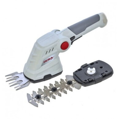 Ikra akumuliatorinės žolės ir krūmų genėjimo žirklės 3,6 V, 80 / 160 mm peiliai, IGBS 3.6 USB Ikra akumuliatorinės žolės ir krūmų genėjimo žirklės 3,6 V, 80 / 160 mm peiliai, IGBS 3.6 USB