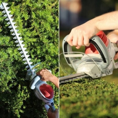 Ikra elektrinės gyvatvorių žirklės 600 W, 62,5 cm pjovimo ilgis, IHS 600 2