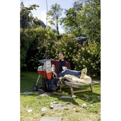 Ikra elektrinis šakų smulkintuvas 3 kW, iki 44 mm šakoms, 50 l krepšys, ILH 3000 S 6