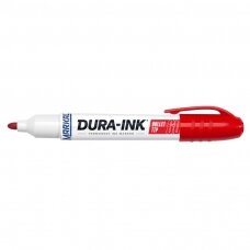 Industrinis rašalo markeris Markal Dura-Ink 60 RAUDONAS 3 mm, apvalus galas
