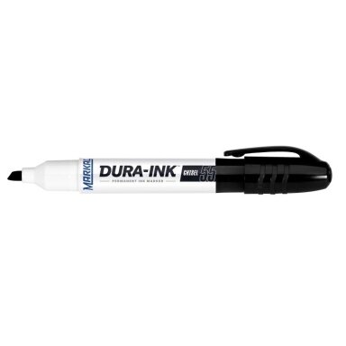 Industrinis rašalo markeris Markal Dura-Ink 55 JUODAS 1,5 & 4,5mm, kirstas galas