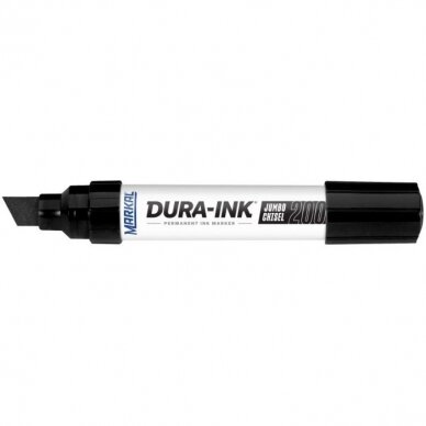 Industrinis rašalo markeris Dura-Ink 200 9,5-16mm. JUODAS. Kirstas galas. Beveik visiems paviršiams