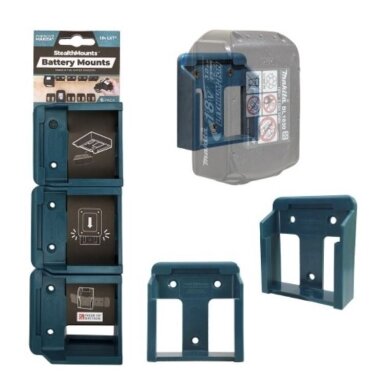 Įrankių laikikliai StealthMounts BM-MK18-BLU-6, skirti Makita 18V LXT, 6 vnt. (mėlyni) Įrankių laikikliai StealthMounts BM-MK18-BLU-6, skirti Makita 18V LXT, 6 vnt. (mėlyni)