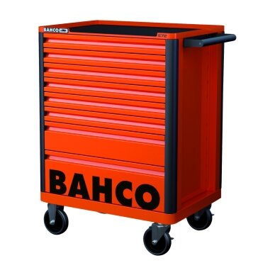 Įrankių vežimėlis Bahco E72, 8 stalčiai, 952x692x510mm, juodas Įrankių vežimėlis Bahco E72, 8 stalčiai, 952x692x510mm, juodas