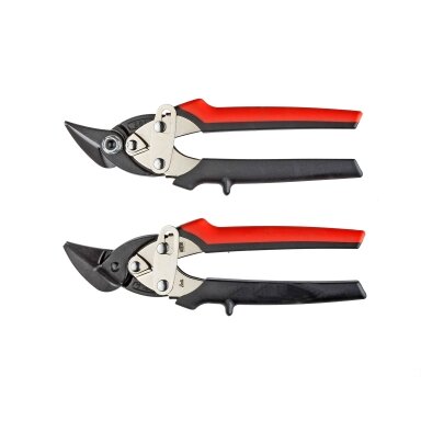 Išlenktos skardos kirpimo žirklutės "MINI" 180mm HRC 61 (kairinės)