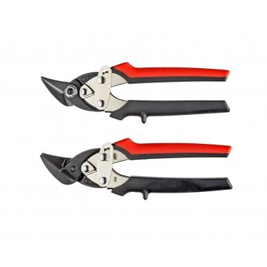 Išlenktos skardos kirpimo žirklutės "MINI" 180mm HRC 61 (dešininės) Išlenktos skardos kirpimo žirklutės "MINI" 180mm HRC 61 (dešininės)