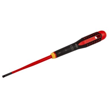 Izoliuotas atsuktuvas ERGO™ SLIM plokščias 1,0x5,5x125mm 1000V VDE lygiabriaunis Izoliuotas atsuktuvas ERGO™ SLIM plokščias 1,0x5,5x125mm 1000V VDE lygiabriaunis