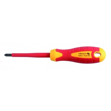 Izoliuotas atsuktuvas PZ0 60 mm, 1000 V, S2 plienas Izoliuotas atsuktuvas PZ0 60 mm, 1000 V, S2 plienas