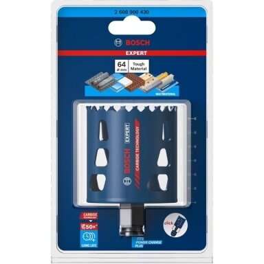 Bosch Karbido pjovimo karūna Tough Material 64mm Bosch Karbido pjovimo karūna Tough Material 64mm