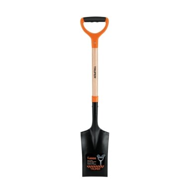 Kastuvas tranšėjoms 19x53 cm, medinis kotas ir 2 komponentų plati D formos rankena, 106 cm Truper®