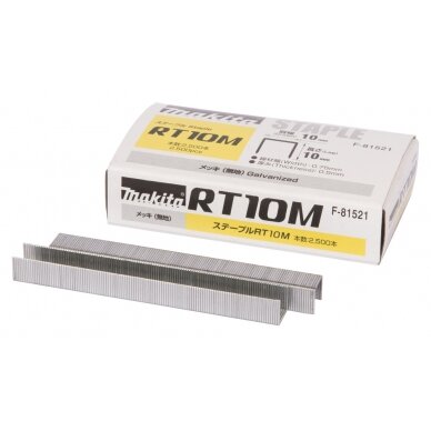 Kabės 10x10mm, 2500vnt. Makita F-81521 Kabės 10x10mm, 2500vnt. Makita F-81521