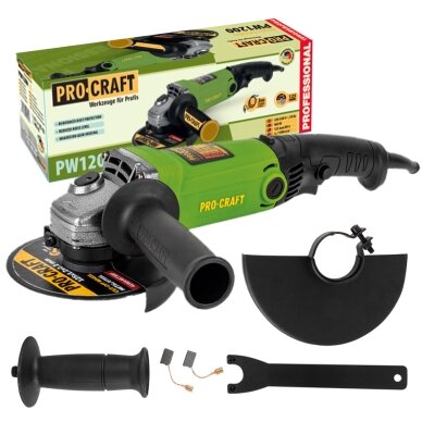 Kampinis šlifuoklis „ProCraft PW1200” Kampinis šlifuoklis „ProCraft PW1200”