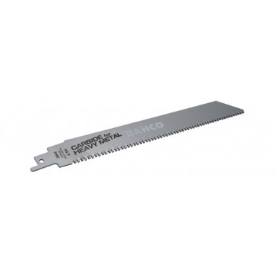 Karbidinė TCT tiesinio pjūklo geležtė 228mm*1,32mm 8TPI metalui 1vnt Karbidinė TCT tiesinio pjūklo geležtė 228mm*1,32mm 8TPI metalui 1vnt